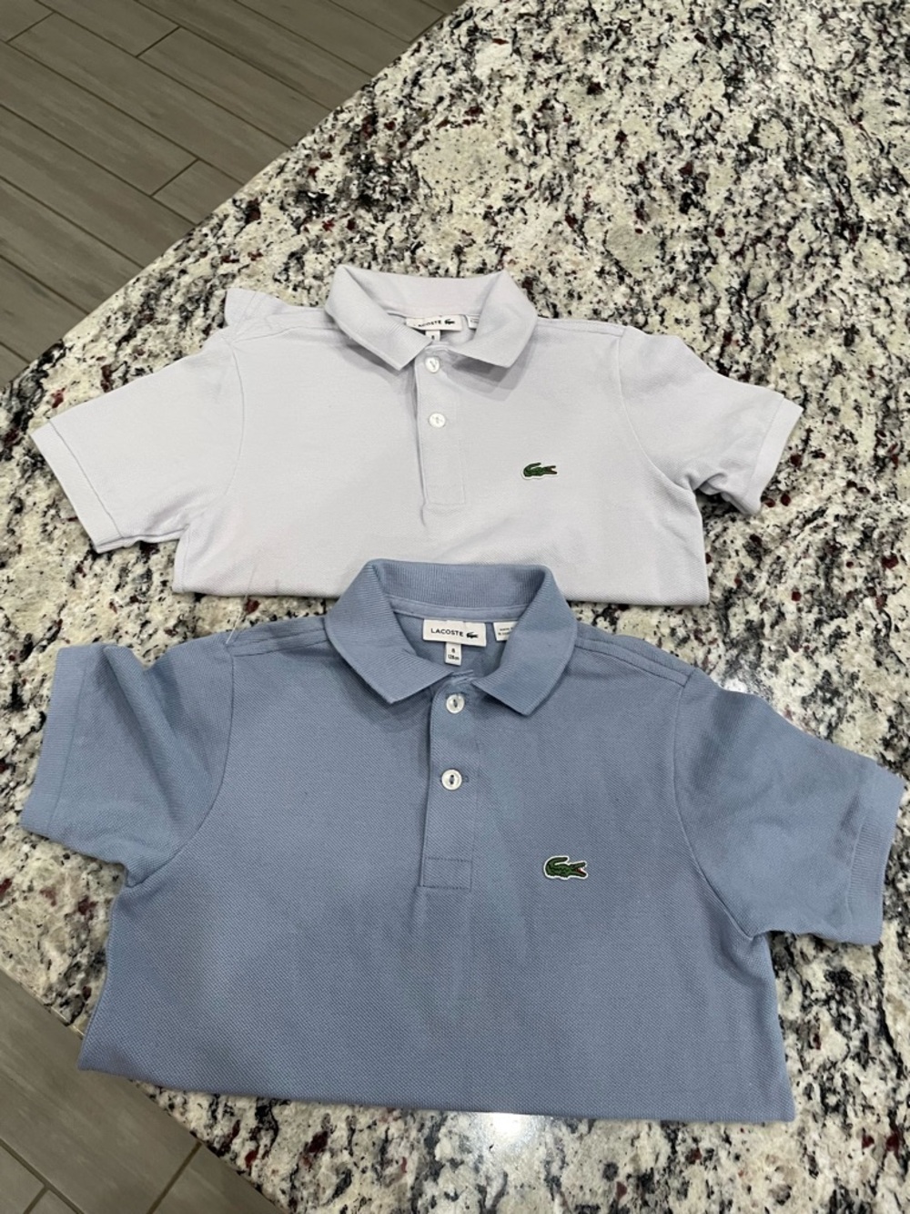 Lacoste Kids Polo Pack - Light Blue and Pale Blue Short Sleeve